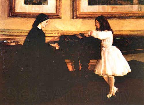 James Abbott McNeil Whistler At the Piano Spain oil painting art
